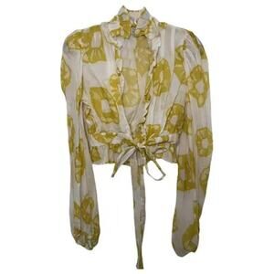 ZINI Tie-Front Blouse – EU Size 40 (US Medium)